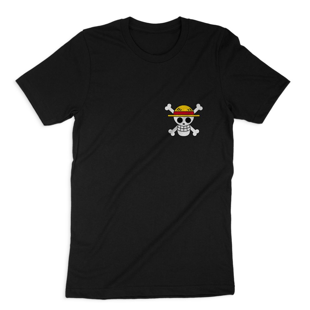 ONE PIECE-STRAW-HAT LOGO PATCH SHORT SLEEVE T-SHIRT