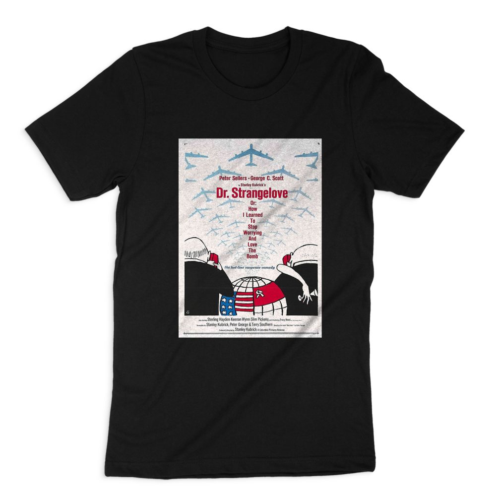 STANLEY KUBRICK MOVIE POSTER DR.STRANGELOVE SHORT SLEEVE T-SHIRT