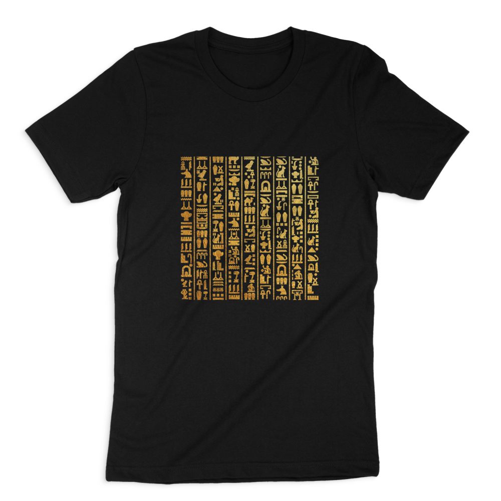 ANCIENT EGYPTIAN HIEROGLYPHS SHORT SLEEVE T-SHIRT