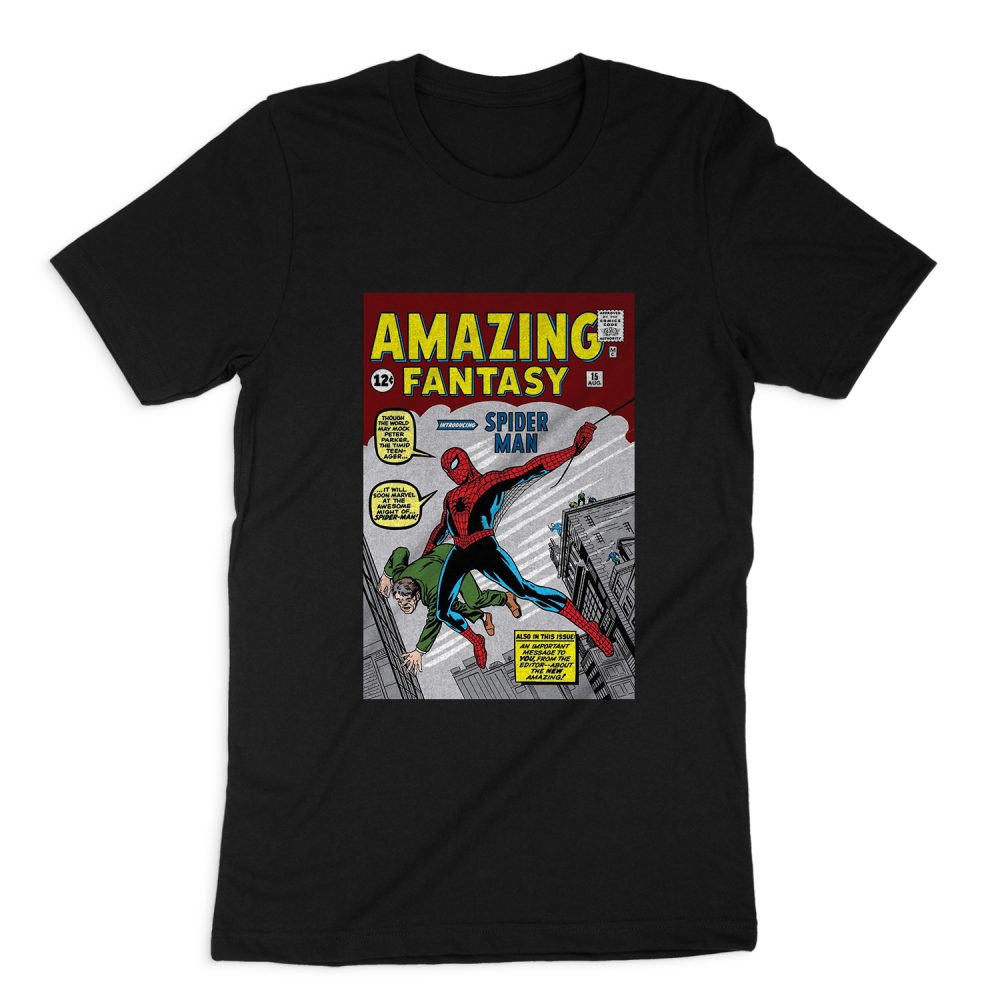 AMAZING FANTASY SPIDER-MAN POSTER SHORT SLEEVE T-SHIRT