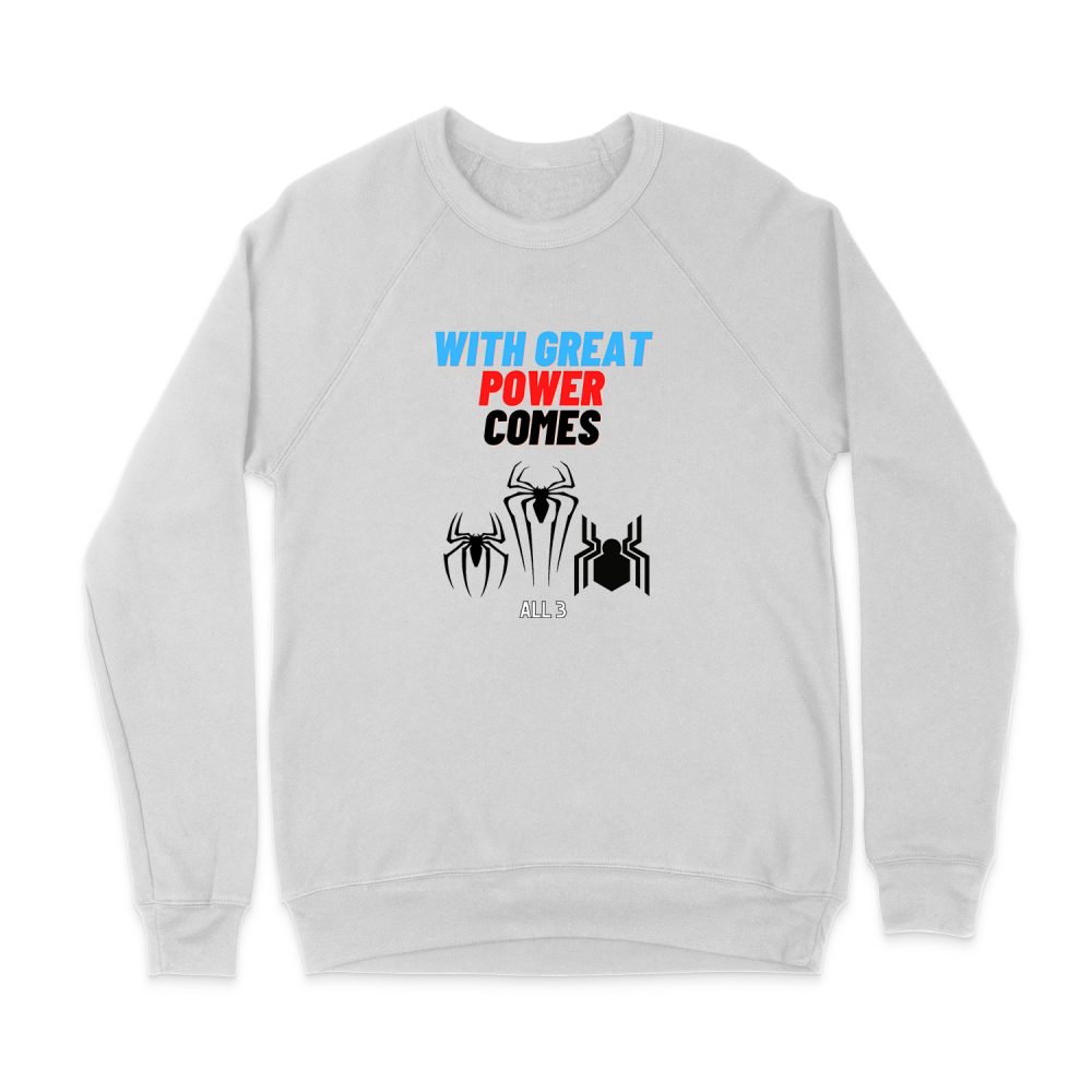 WITH GREAT POWER COMES ALL 3 SWEATSHIRT