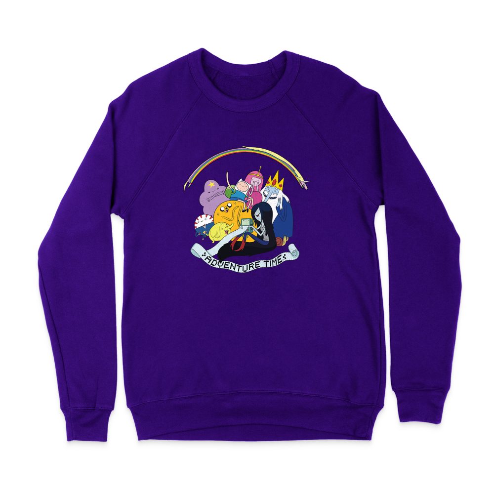ADVENTURE TIME PRINT OUT SWEATSHIRT