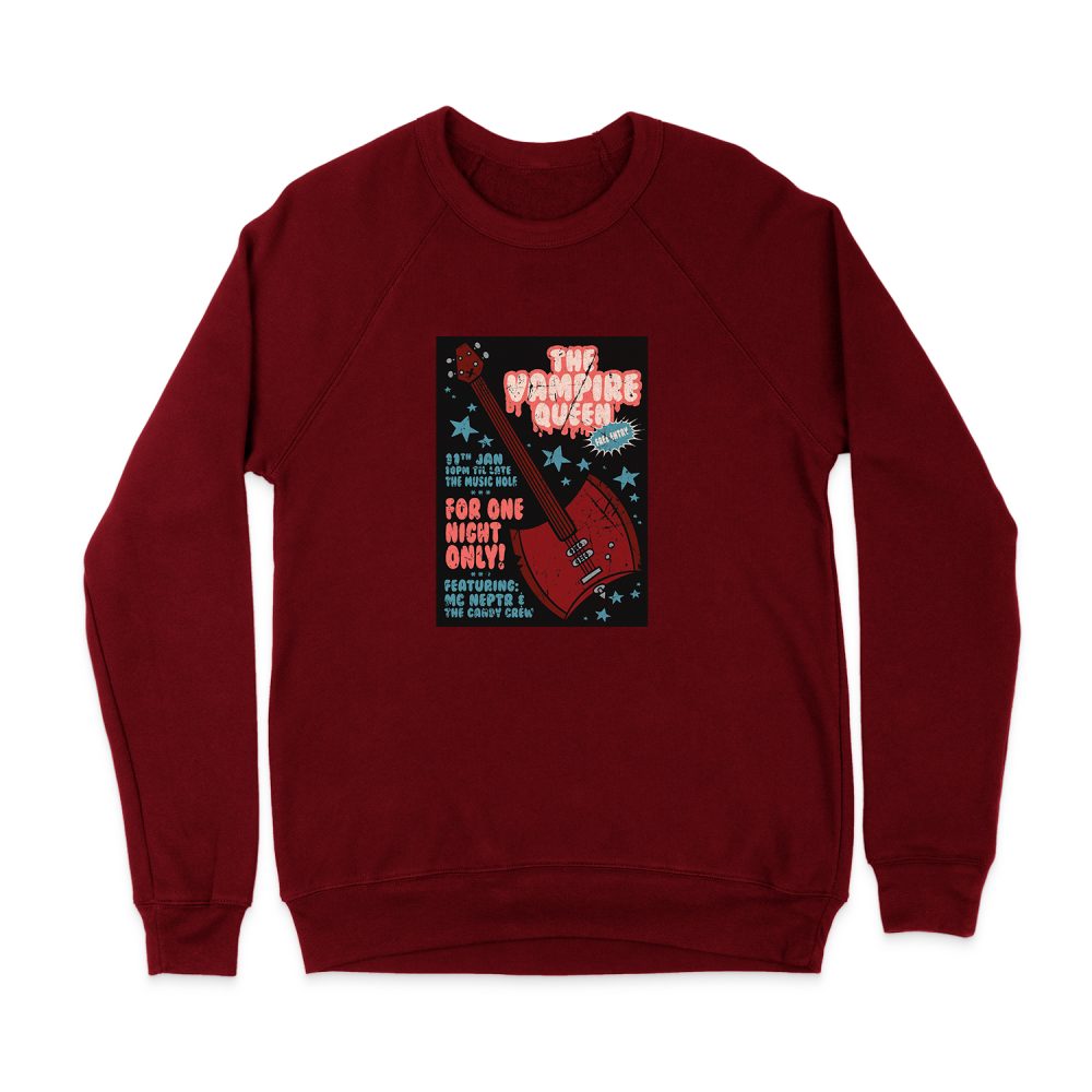 THE VAMPIRE QUEEN MUSIC POSTER SWEATSHIRT