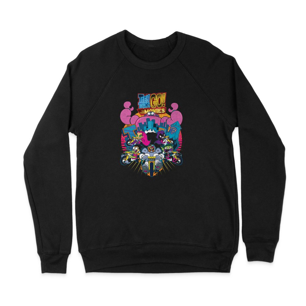 TEEN TITANS GO BURST THROUGH SWEATSHIRT