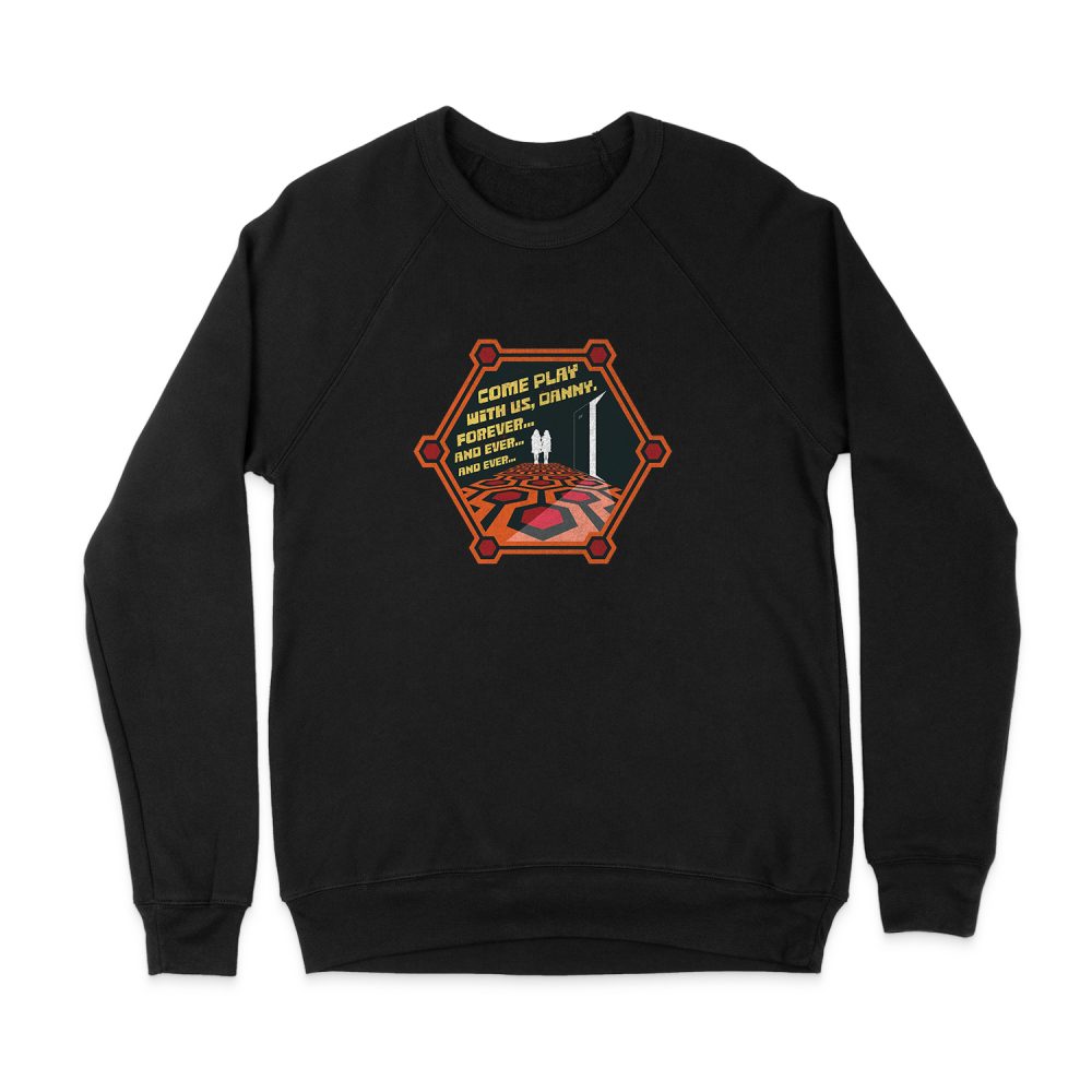 COMES PLAY WITH US DANNY THE SHINING SWEATSHIRT