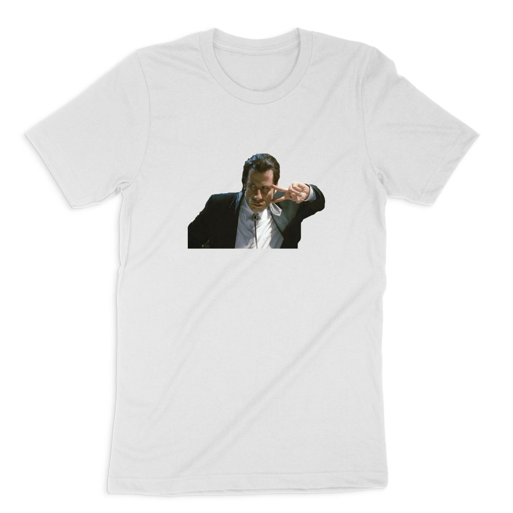 JOHN  TRAVOLTA PULP FICTION VINCENT VEGA SHORT SLEEVE T-SHIRT