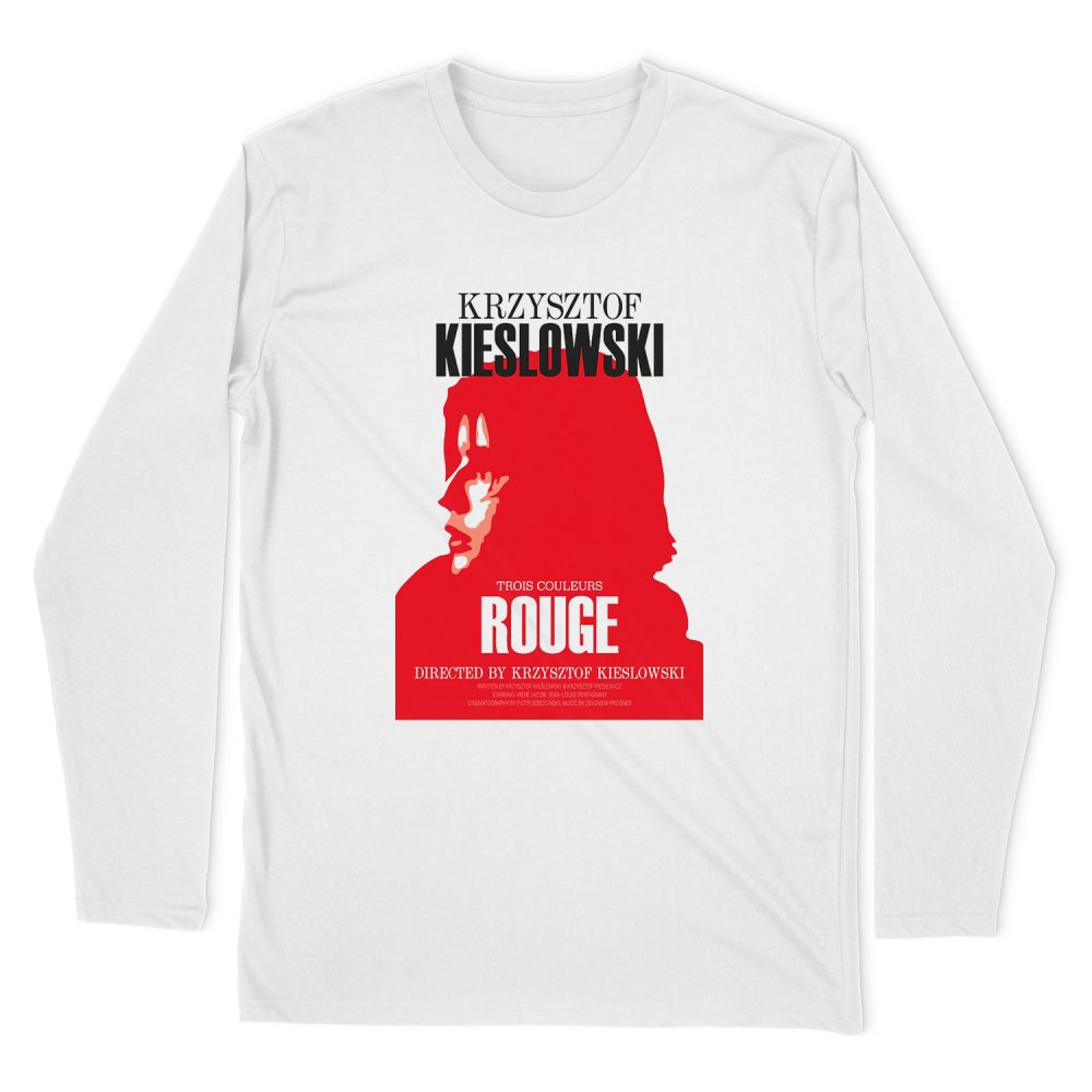 KRZYSZTOF KIESLOWSKI - THREE COLORS RED LONG SLEEVE T-SHIRT