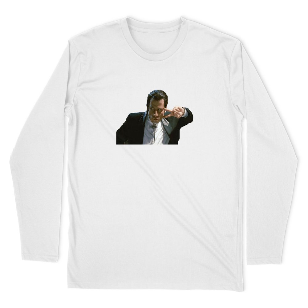 JOHN  TRAVOLTA PULP FICTION VINCENT VEGA LONG SLEEVE T-SHIRT