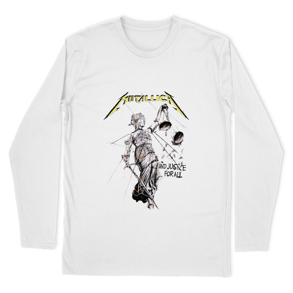 METAKICA AND JUSTICE FOR ALL LONG SLEEVE T-SHIRT