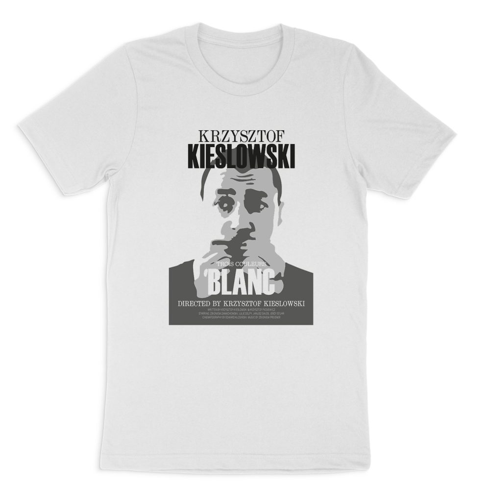KRZYSZTOF KIESLOWSKI - THREE COLORS WHITE SHORT SLEEVE T-SHIRT