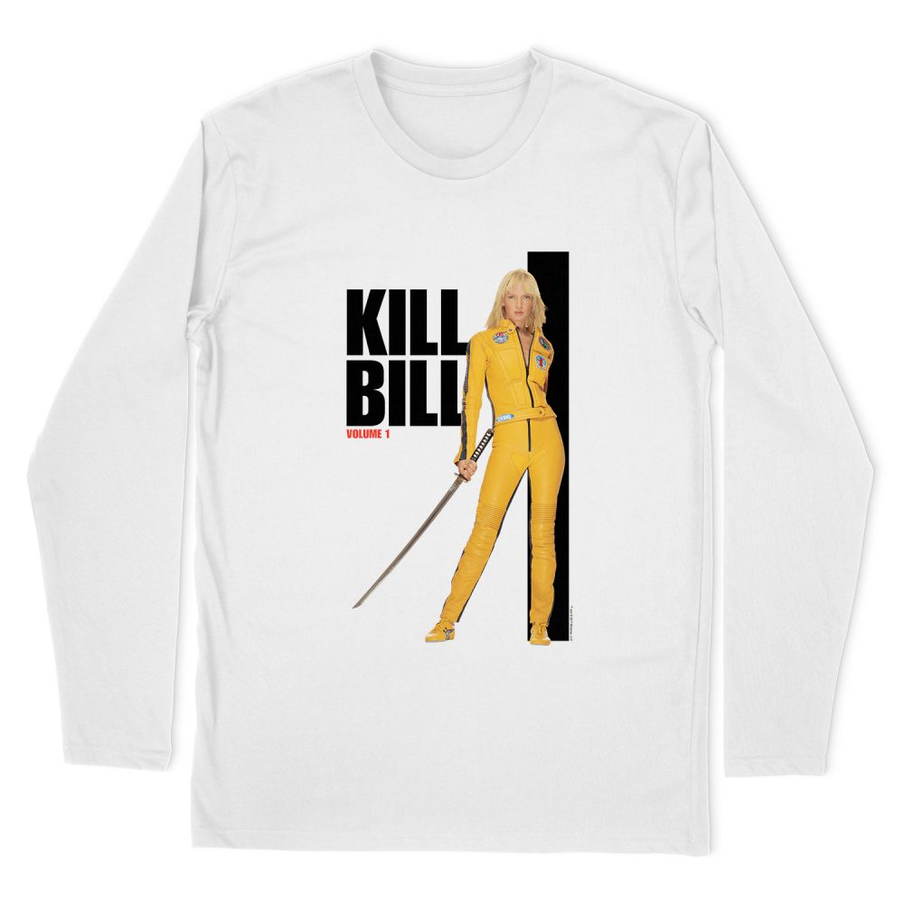 KILL BILL YELLOW SUIT POSTER LONG SLEEVE T-SHIRT
