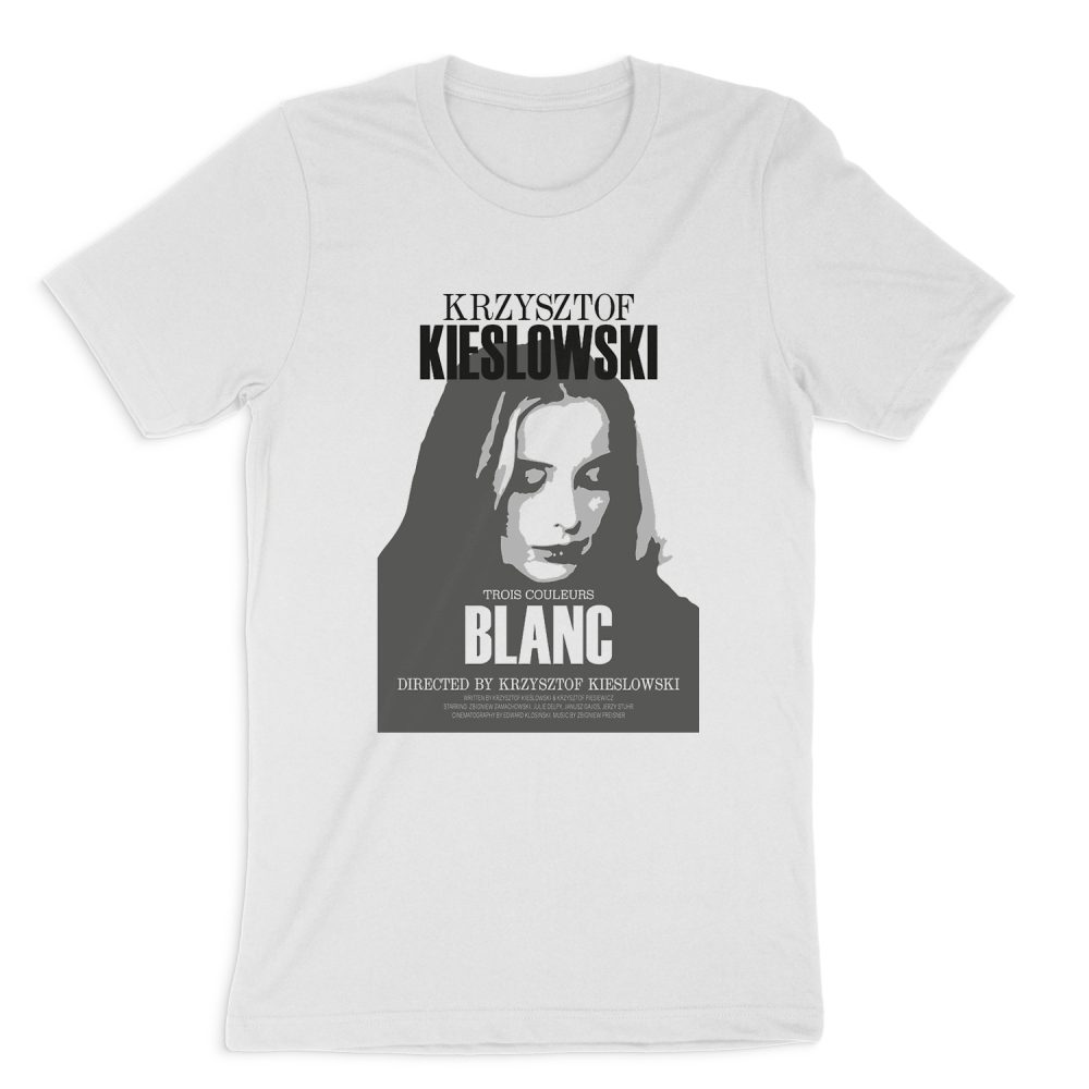 KRZYSZTOF KIESLOWSKI - THREE COLORS WHITE SHORT SLEEVE T-SHIRT