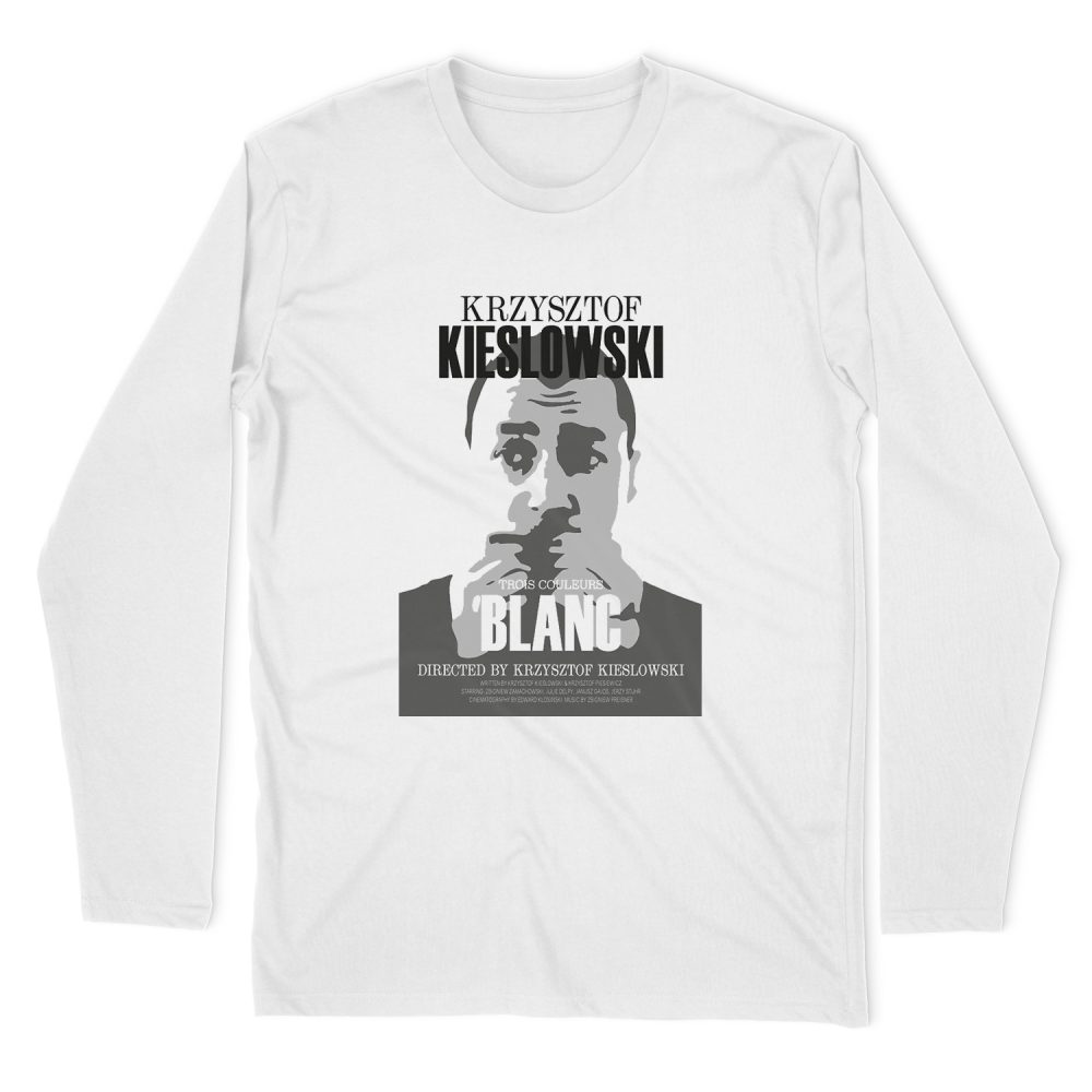 KRZYSZTOF KIESLOWSKI - THREE COLORS WHITE LONG SLEEVE T-SHIRT