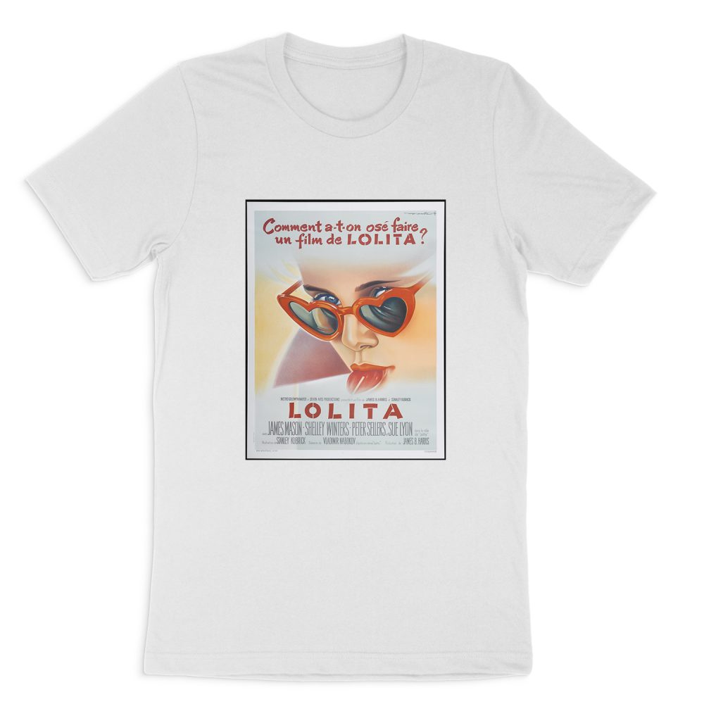 STANLEY KUBRICK MOVIE POSTER - LOLITA SHORT SLEEVE T-SHIRT
