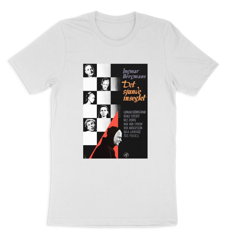 THE SEVENTH SEAL BIRGMAN POSTER SHORT SLEEVE T-SHIRT