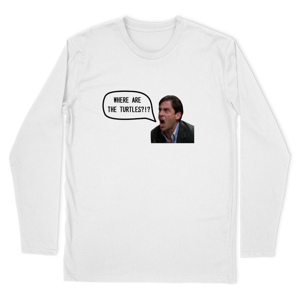 MICHAEL SCOTT - WHERE ARE THE TURTLES LONG SLEEVE T-SHIRT