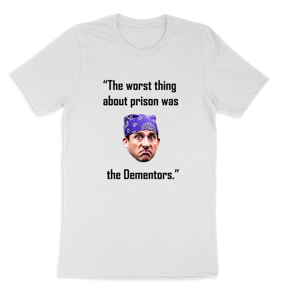MICHAEL SCOTT - THE WORST THING ABOUT PRISON WAS SHORT SLEEVE T-SHIRT
