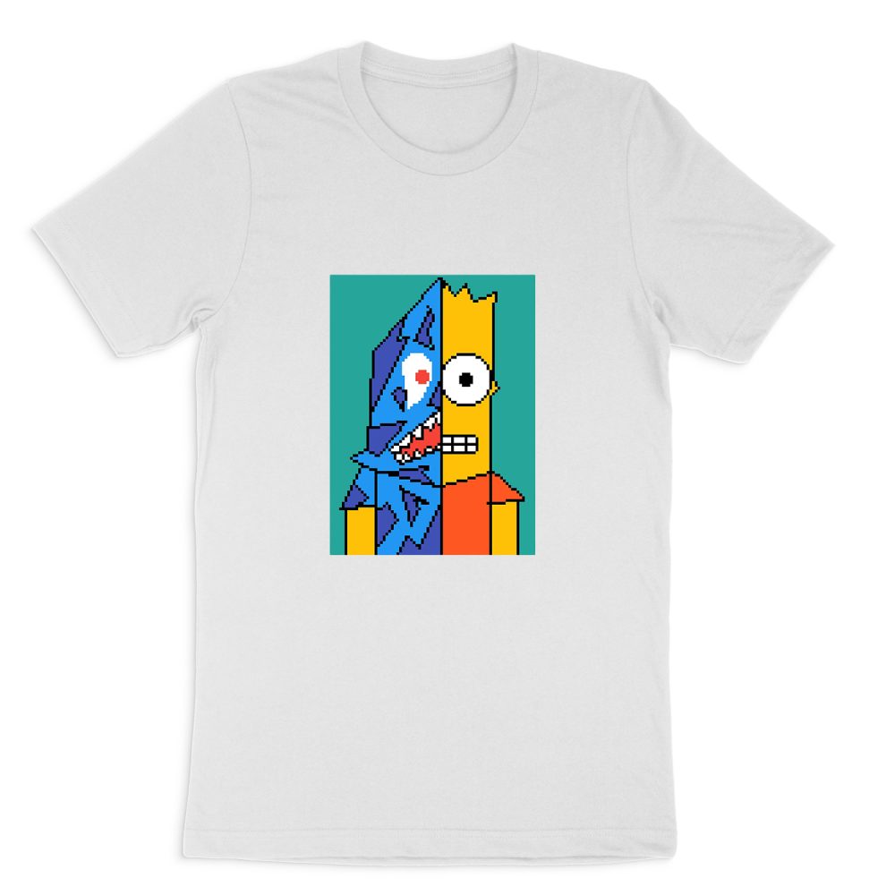 THE SIMPSONS ART PIXEL SHORT SLEEVE T-SHIRT