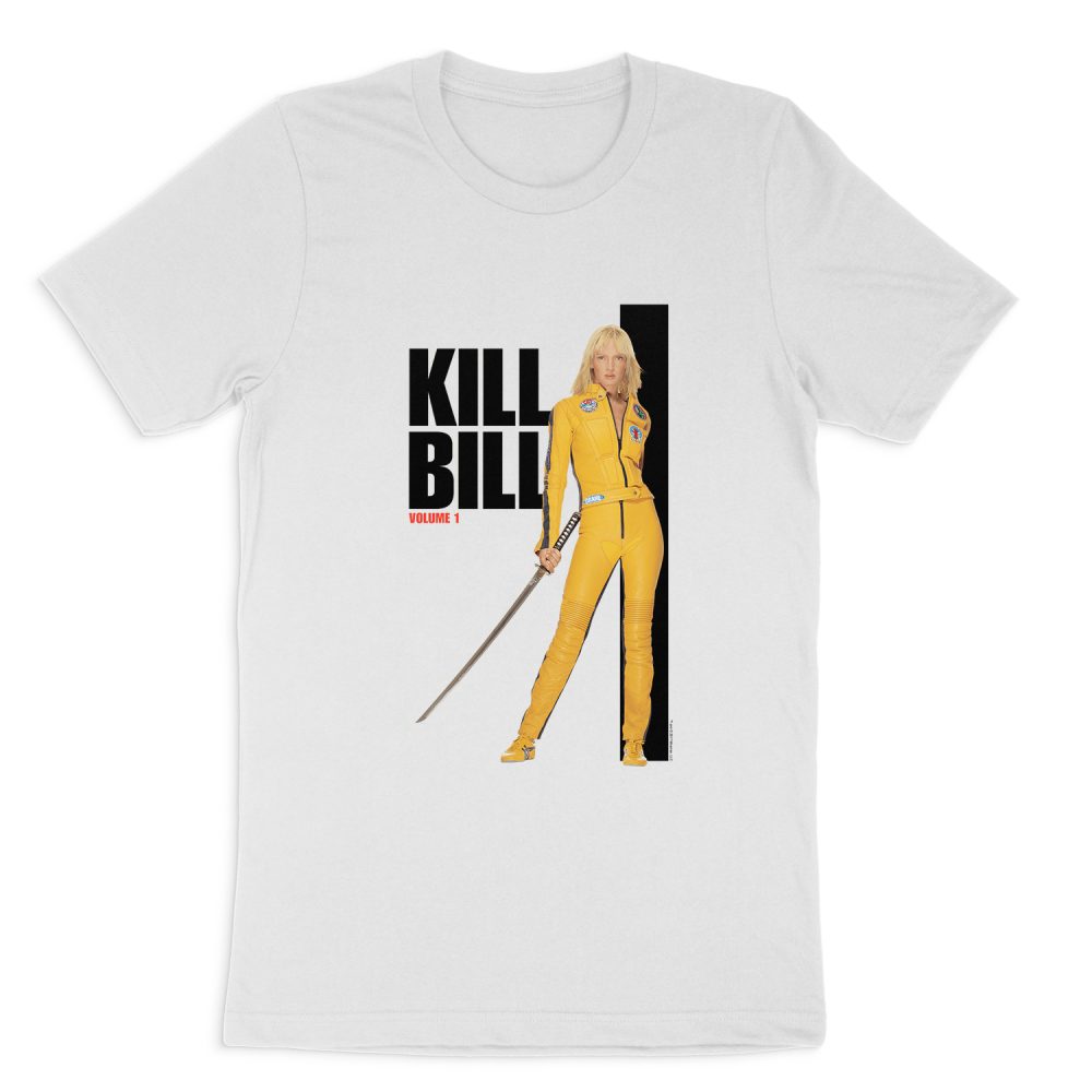 KILL BILL YELLOW SUIT POSTER SHORT SLEEVE T-SHIRT