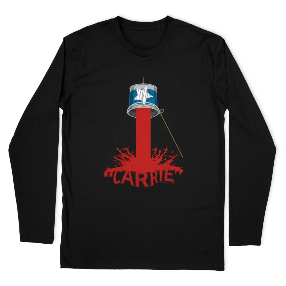 CARRIE BUCKET OF BLOOD LONG SLEEVE T-SHIRT