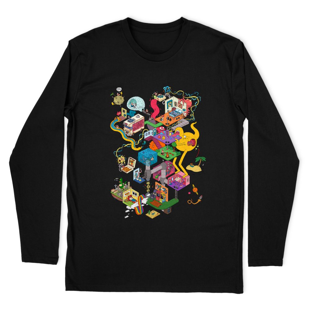 UNCLE GRANDPA INSIDE THE RV LONG SLEEVE T-SHIRT