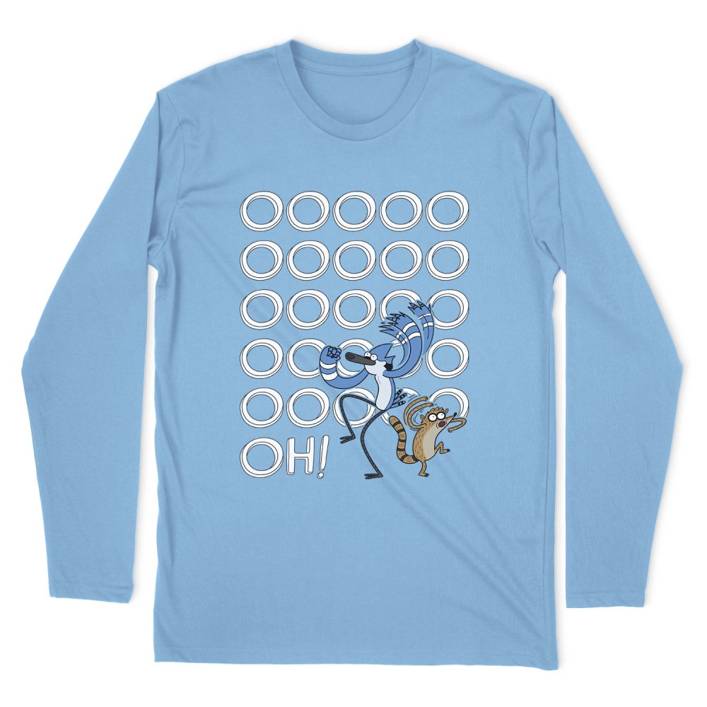 REGULAR SHOW OOOOOH LONG SLEEVE T-SHIRT