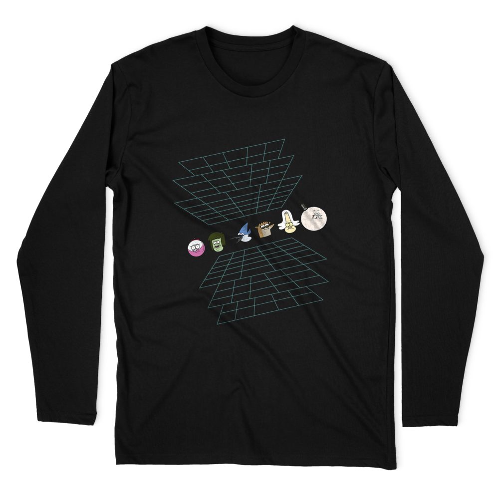 REGULAR SHOW REGULAR GRID LONG SLEEVE T-SHIRT