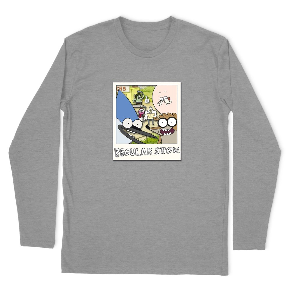 REGULAR SHOW INSTANT PICTURE JUNIORS LONG SLEEVE T-SHIRT