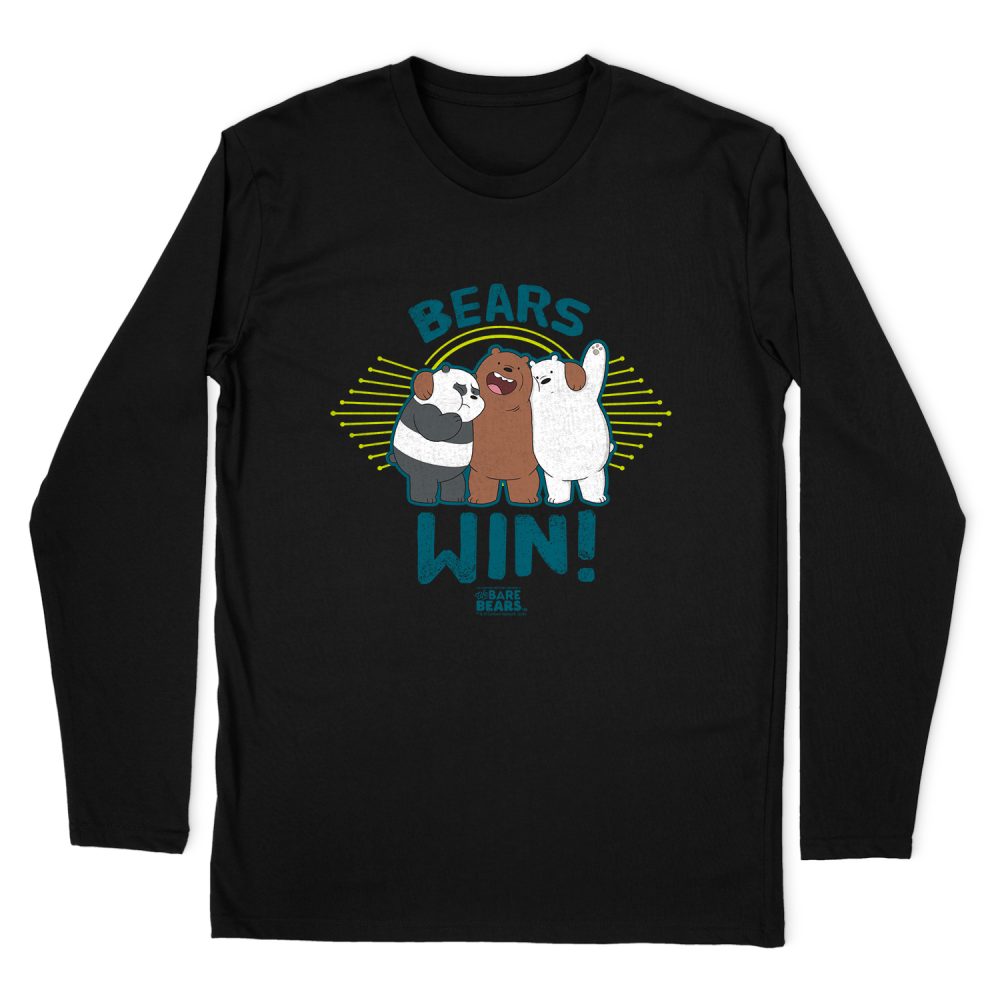 WE BARE BEARS BEARS WIN LONG SLEEVE T-SHIRT