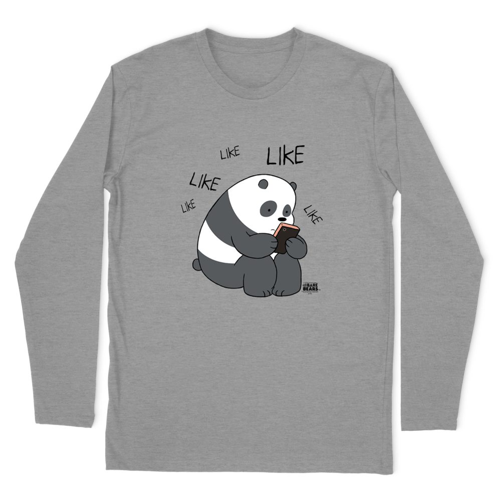 WE BARE BEARS LIKE LIKE LIKE LONG SLEEVE T-SHIRT