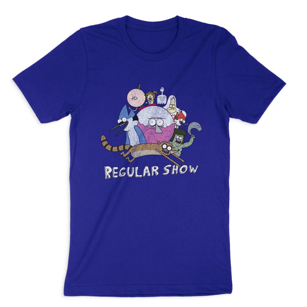 REGULAR SHOW SURROUNDING BENSON JUNIORS SHORT SLEEVE T-SHIRT