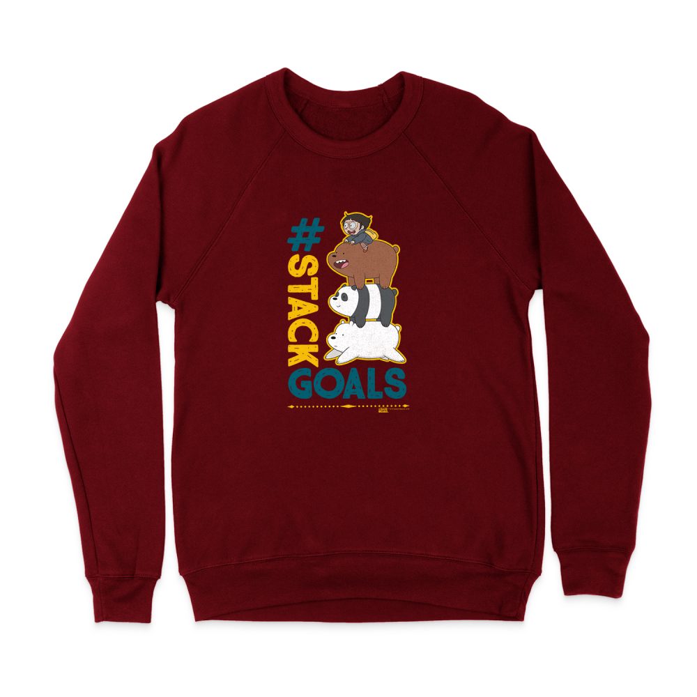 WE BARE BEARS STACK GOALS SWEATSHIRT