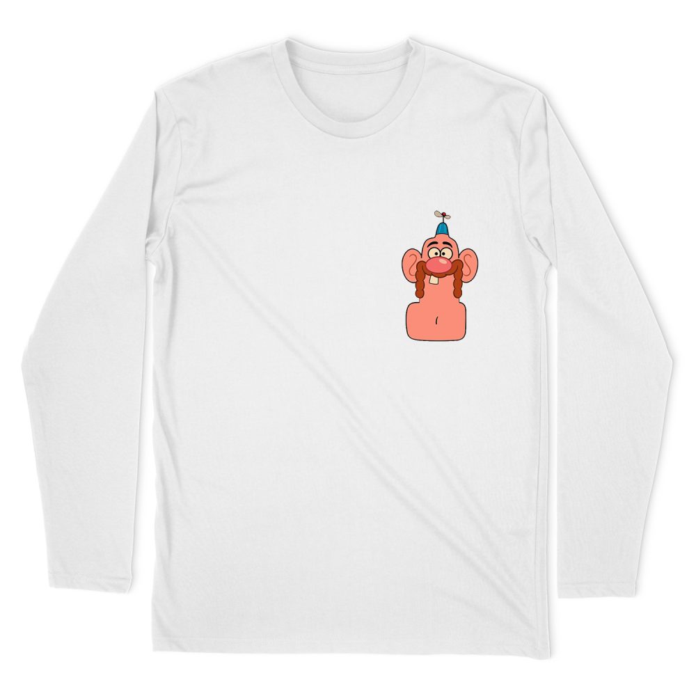 UNCLE GRANDPA FACE LONG SLEEVE T-SHIRT