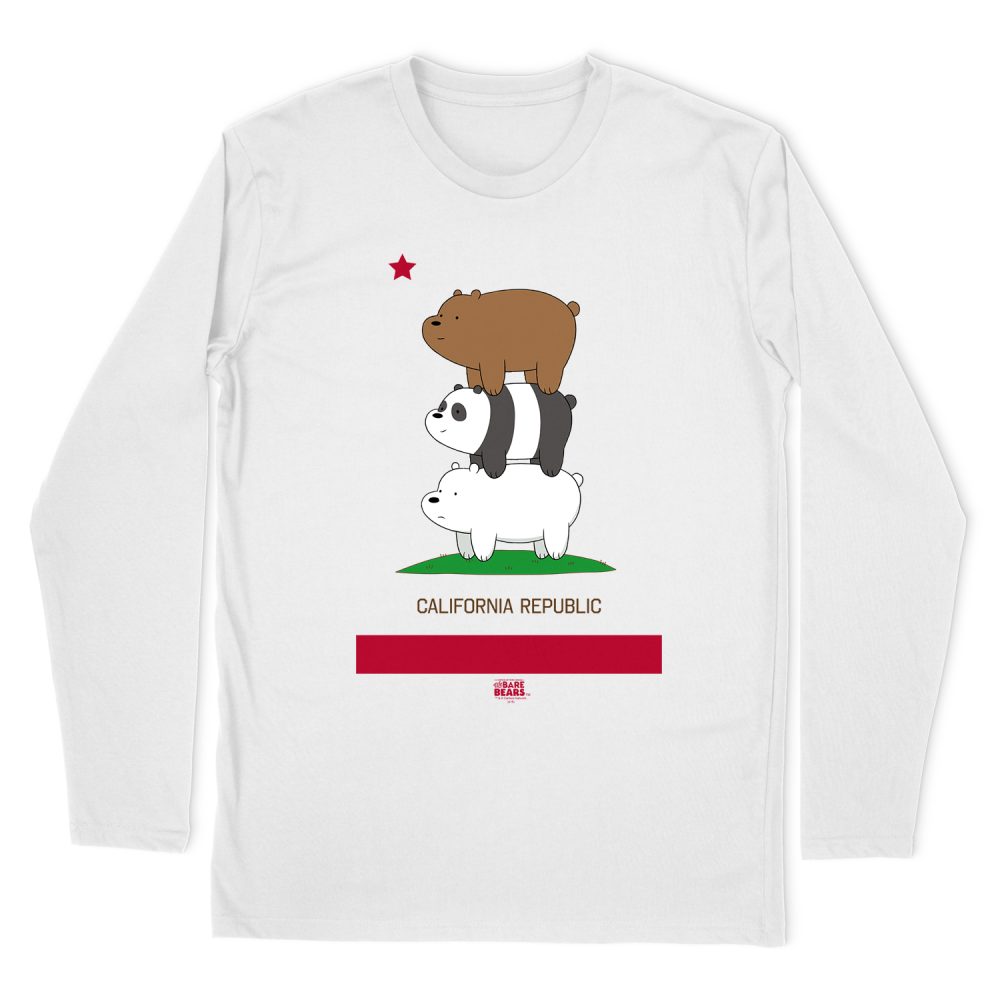 WE BARE BEARS CALI STACK LONG SLEEVE T-SHIRT