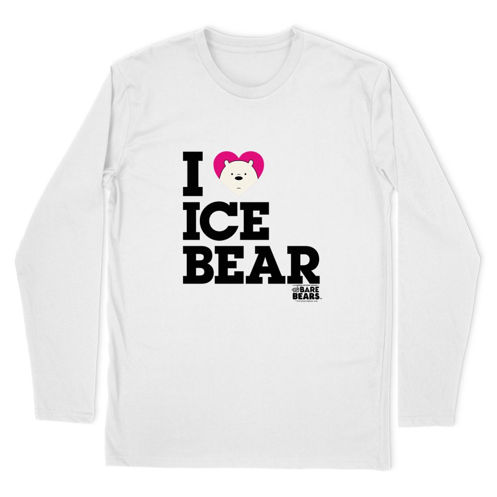 WE BARE BEARS HEART ICE BEAR LONG SLEEVE T-SHIRT
