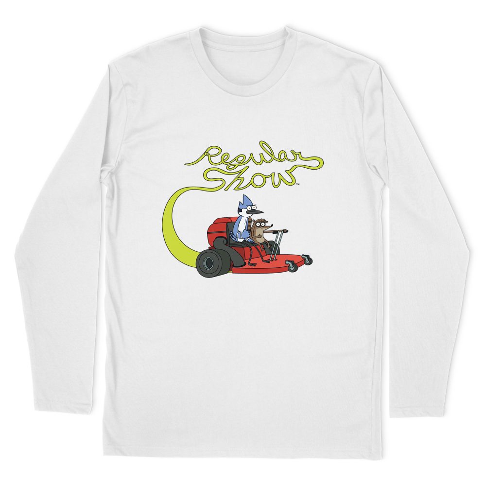 REGULAR SHOW MOWER LONG SLEEVE T-SHIRT