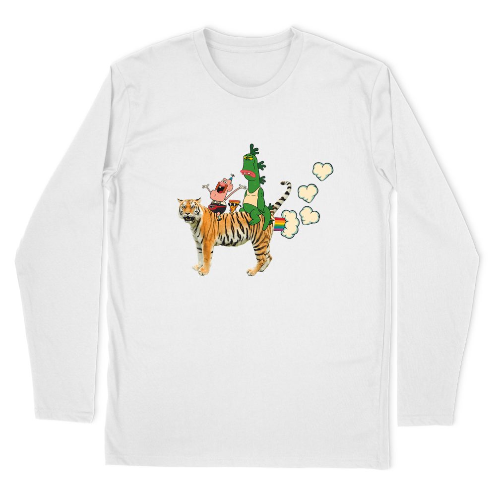 UNCLE GRANDPA FART HEARTS LONG SLEEVE T-SHIRT