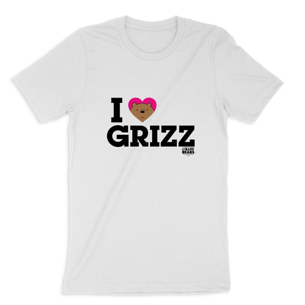 WE BARE BEARS HEART GRIZZ SHORT SLEEVE T-SHIRT