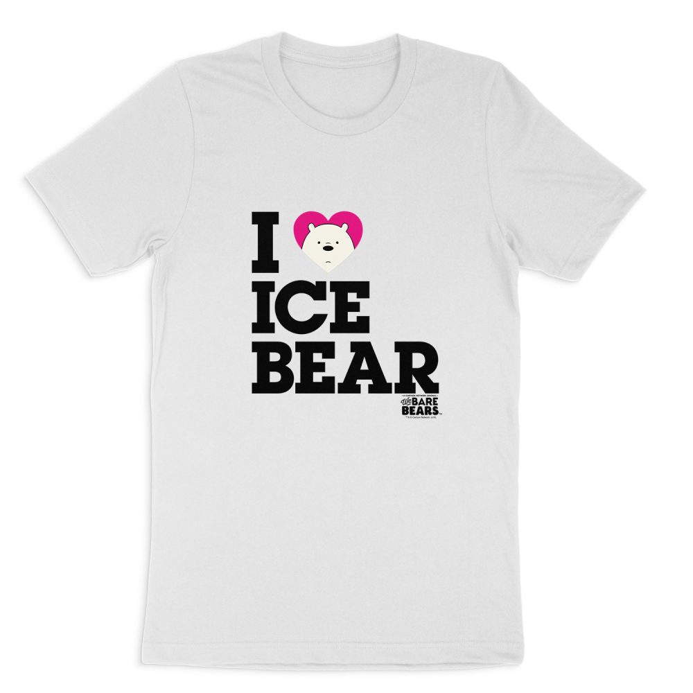 WE BARE BEARS HEART ICE BEAR SHORT SLEEVE T-SHIRT