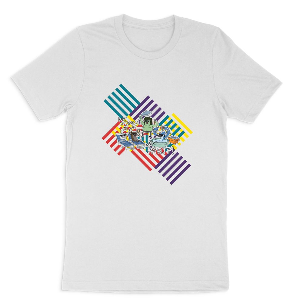 REGULAR SHOW WE GONNA PARTY SHORT SLEEVE T-SHIRT