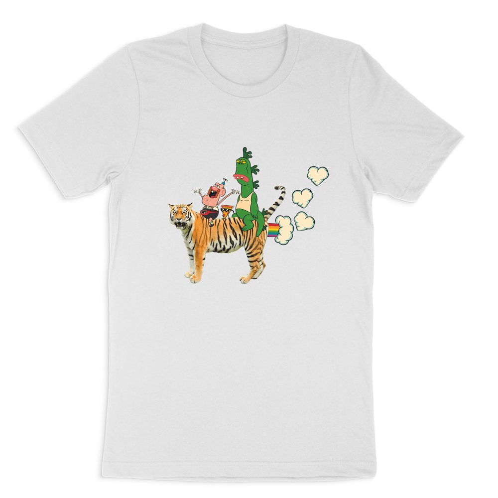 UNCLE GRANDPA FART HEARTS SHORT SLEEVE T-SHIRT