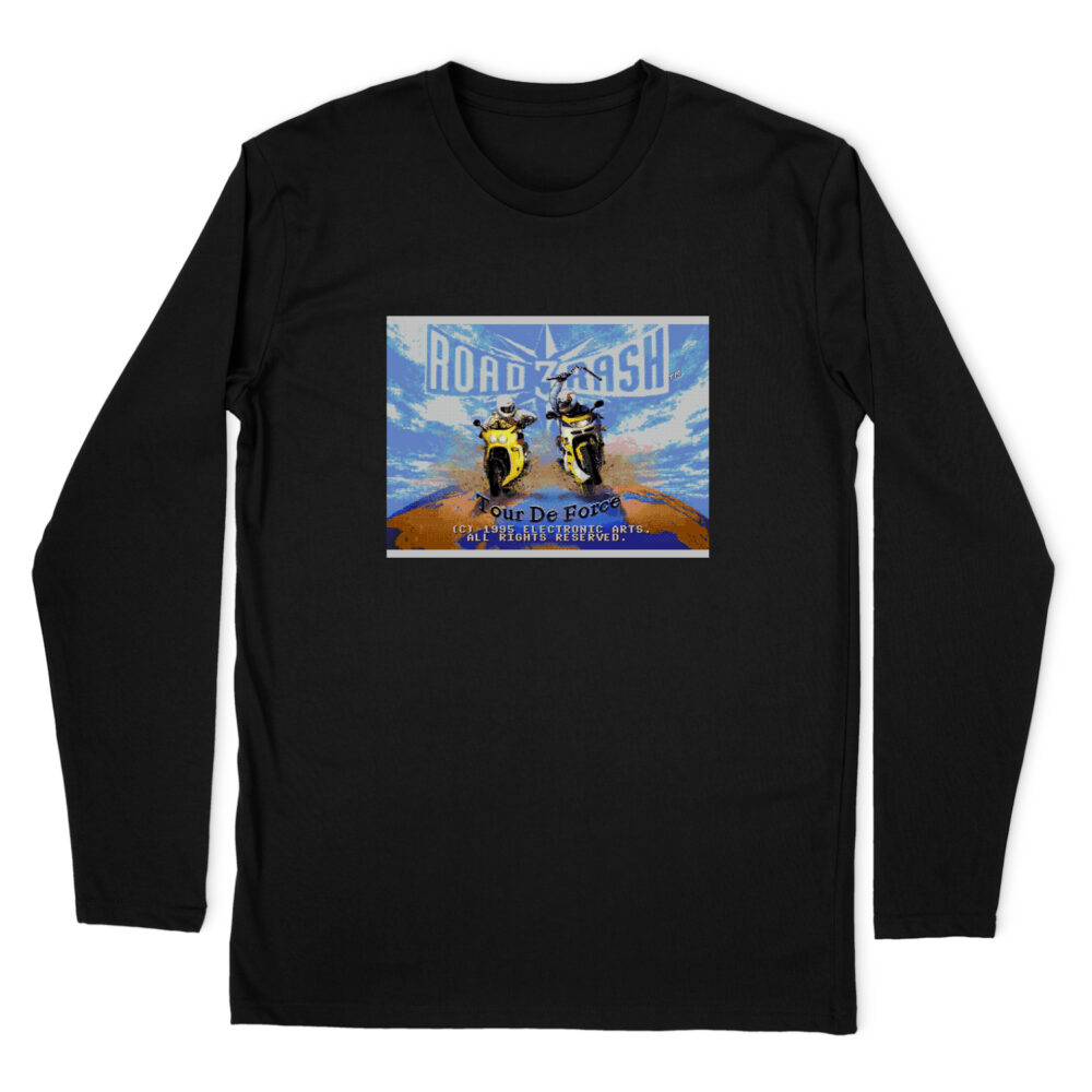 ROAD RASH RETRO SEGA POSTER LONG SLEEVE T-SHIRT