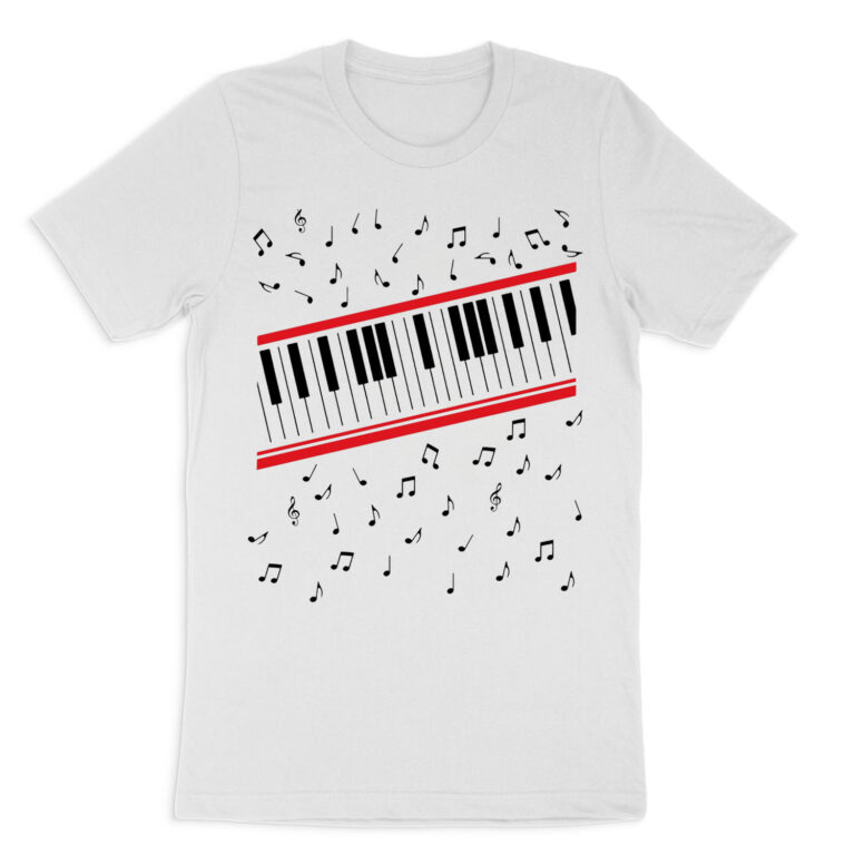 MICHAEL JACKSON BEAT IT PIANO SHORT SLEEVE T-SHIRT